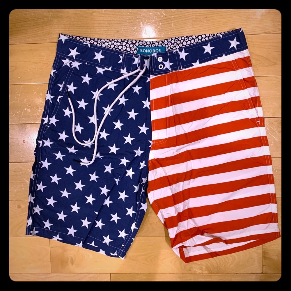 Bonobos swim suit, NWT. Red, white, & blue 🇺🇸